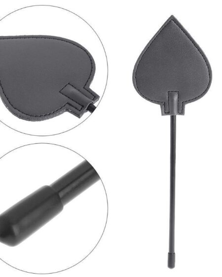 New Riding Crop Horse Whip Faux Leather Flogger Horse Bandage Sex Whip Restraint 13cm - womyra Store